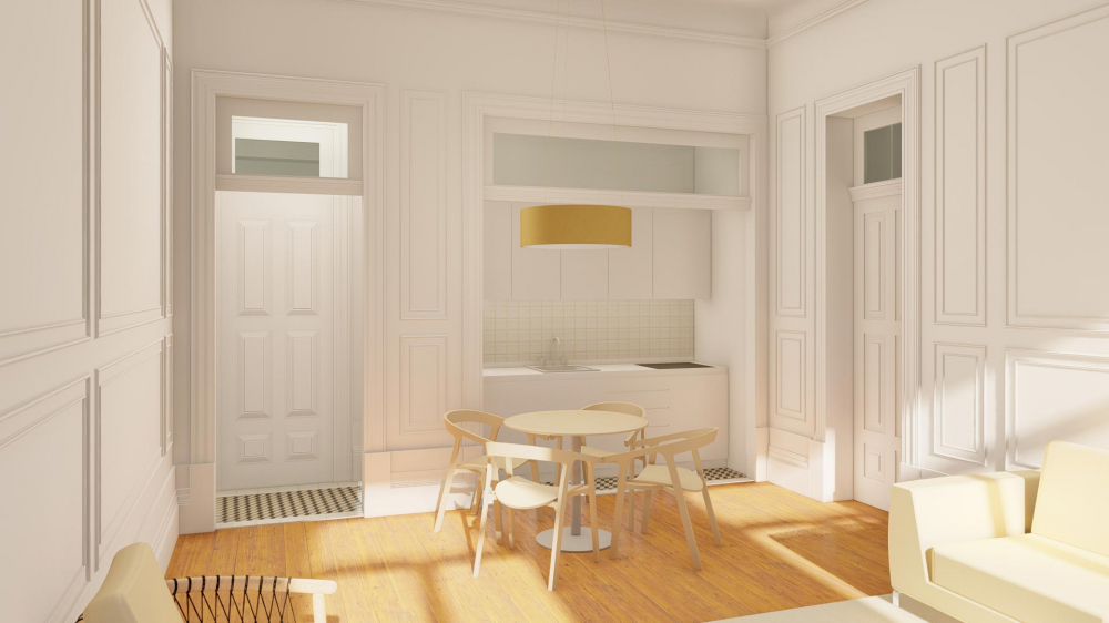 Apartamento em edifício reabilitado no Porto
