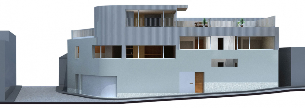 Casa na Foz Velha - Alçado Sul