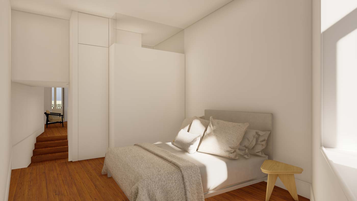 Quarto de apartamento turístico na Sé