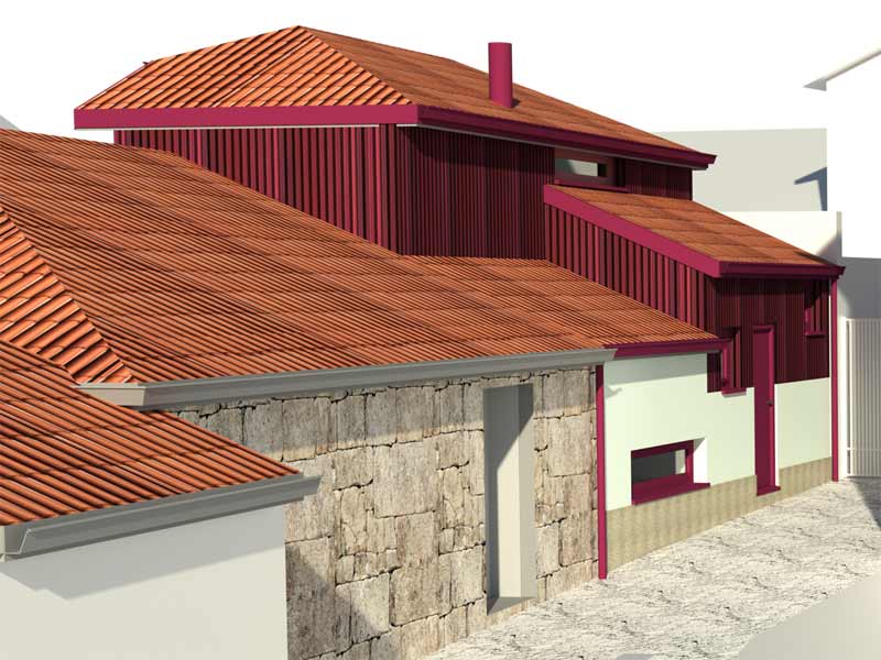 Reabilitação e reconversão de casa em ruina numa habitação confortável, Ponte de Mouro, Monção-vista geral