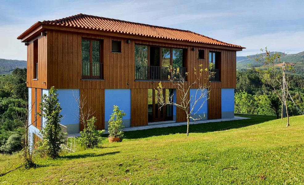 Casa na Barca Nova- vista da fachada sul