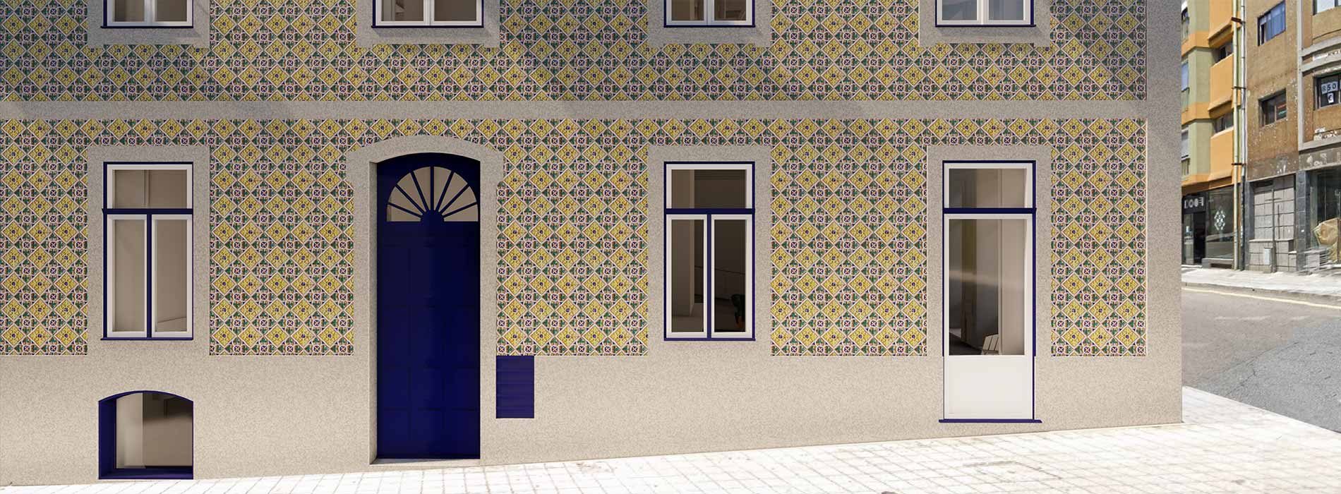 Fachada de edifício de apartamentos na Boavista