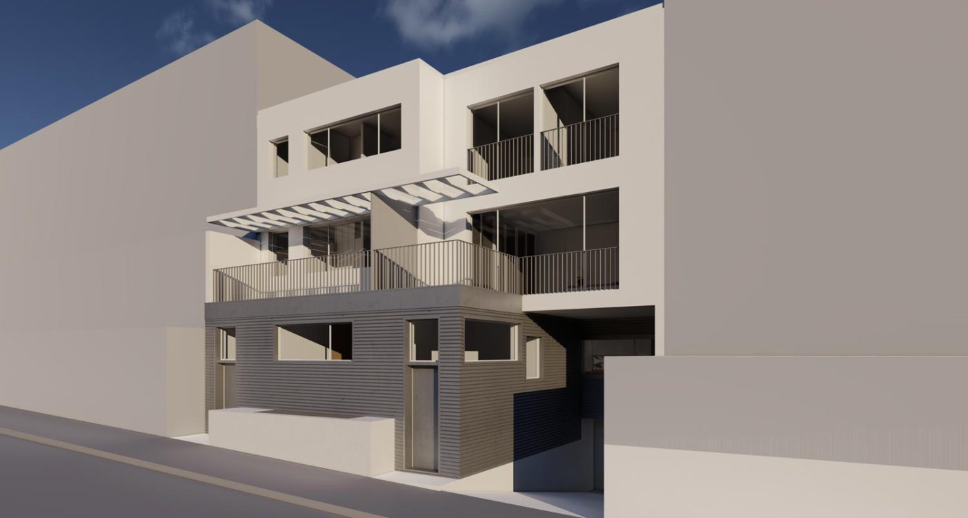 Casas em Nevogilde - Fachada voltada á rua