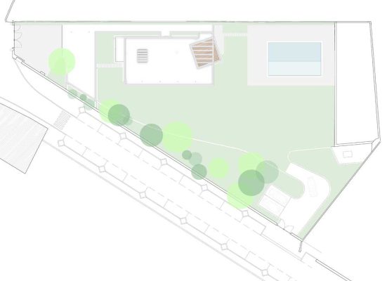 Planta de implantação de casa em Santo Tirso