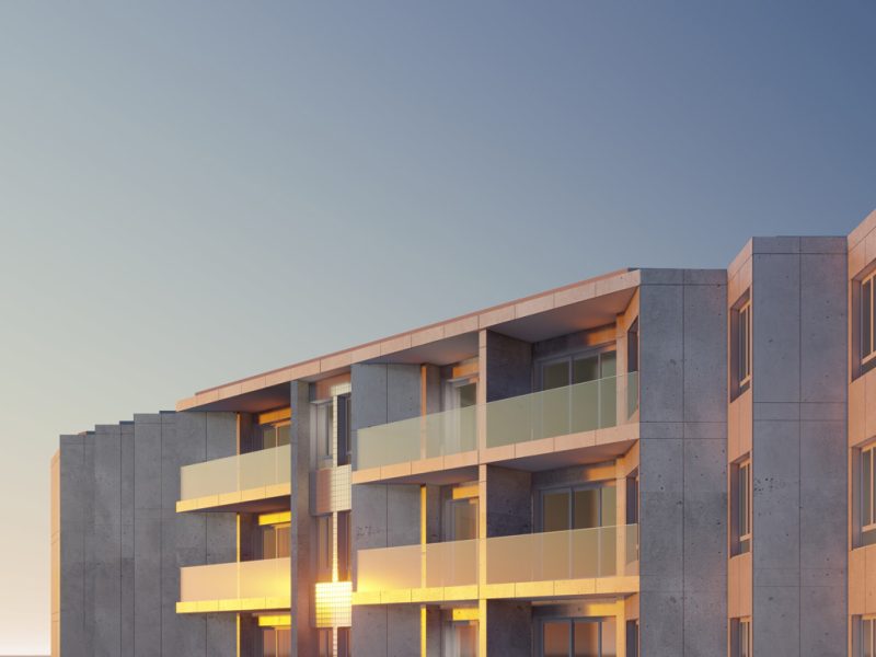 Edifício de apartamentos em Paranhos - vista nascente