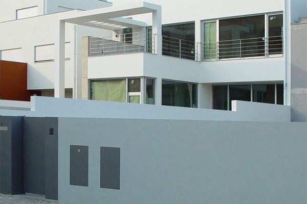Casa na Foz - Vista da fachada principal