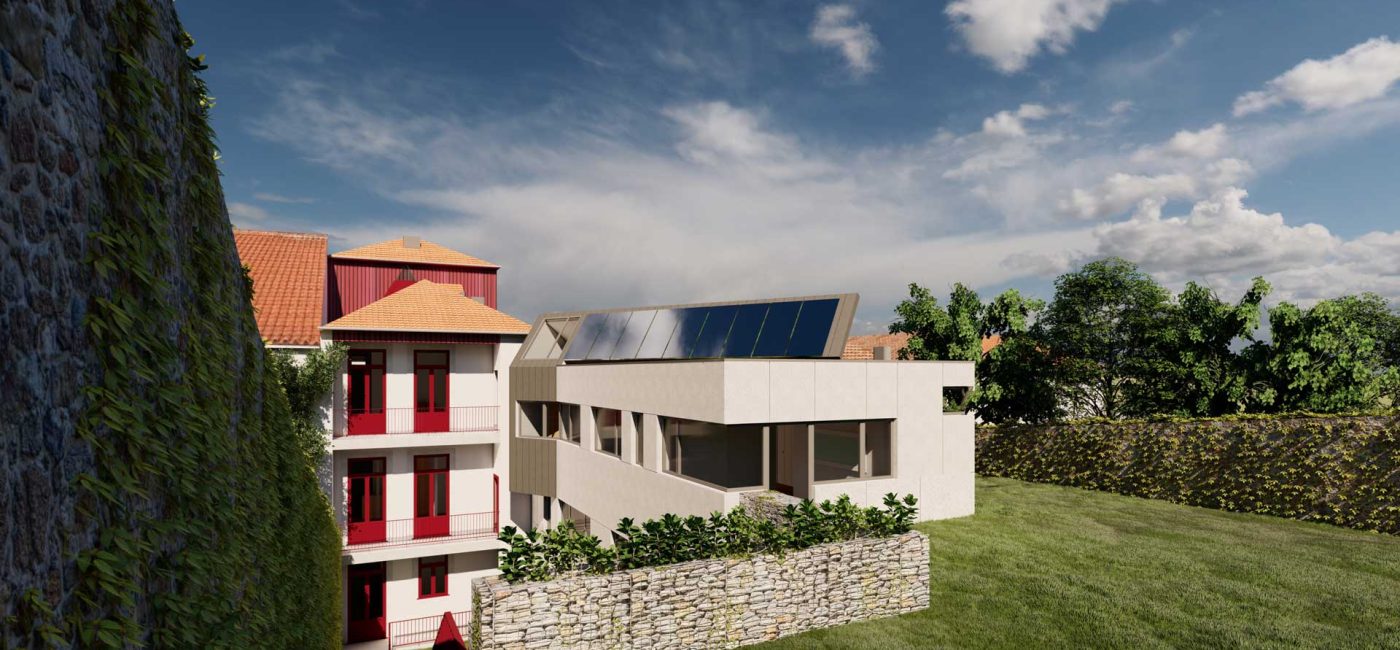 Remodelação e ampliação no Bonjardim - vista de conjunto